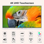 Interactive Smart Board for Classroom, 55” 8+128 GB Electronic Digital Whiteboard Built-in Google EDLA-Certified Android 14 OS - 4K Touchscreen Smartboard for Home Office School Studio Display