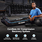 FIT KING Upgraded Cordless Recovery System, Professional Air Compression Massager, Reduces Muscle Pain and Improves Circulation, Warm-up and Fast Recovery for Athletes, Zone Massage Optional (Medium)