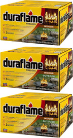 Duraflame 4.5 Pound 3 Hour Long Burn Time Indoor Outdoor Quick Light Fire Log for Camping, Firepits, Bonfires, and Fireplaces (18 Pack), Neutral