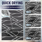 Teenyyou 2 Pcs 26" x 18" Dryer Top Protector Mat, Washer and Dryer Topper, Non Slip Waterproof Machine Cover Dust Proof Quick Drying Topper Pad for Laundry and Kitchen (Classical)
