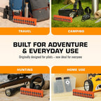 AA Battery Storage Caddy by Storacell, Orange - Holds 24 Batteries (Not Included)