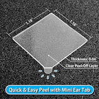 FOROOMACO 300 Pack Mini Ear Double-Sided Mounting Tape Square Heavy Duty Adhesive for Sound Proof Foam Panels, Wall Decor, Wall Art, Easy to Peel and No Residue