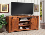 Martin Svensson Home Omaha Solid Wood TV Stand, 65", Honey Tobacco