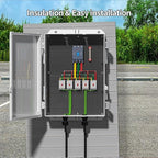 Namunanee Outdoor Electrical Junction Box, ABS Water Resistant Enclosure with Internal Mounting Panel & Hinged Cover, 15.7" H* 11" L* 5.9" W