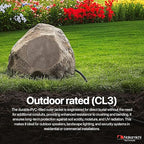 Nakamichi 10/2 (250-Foot) in-Wall & Direct Burial (UL CL2 CL3 Rated) Oxygen-Free Copper (OFC) 2-Conductor Speaker Cable Wire, Outdoor In-Ground, in-Ceiling, Riser, Black (10AWG / 250ft / 76.21m)