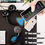 Key Finder with 100dB Loud Sound & 4 Receivers - Remote Finder Locator for Keys, Wallet, TV Remote, Pets, 131ft Range, No Phone or App Needed, Waterproof Anti-Loss Tracking Device