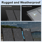 E-POWO 45W Portable Solar Panels Chargers with USB-C, USB-A and DC Outputs Foldable IP67 Waterproof Solar Panel for Camping,Power Emergency for Small Power Station,Phones, Power Banks