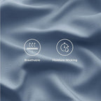 Bedsure Cooling Sheets Twin, Rayon Derived from Bamboo, Breathable & Soft Twin Sheets Set, Deep Pocket Up to 16 Inches, Hotel Luxury Silky Bedding for Hot Sleepers, Dusty Blue