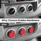 2nd Gen Tacoma Accessories AC Knob Upgrade - 2005,2006,2007,2008,2009,2010,2011,2012,2013,2014,2015 Tacoma Climate Control Dial Mods Set - 2nd Gen Tacoma Mods - for Toyota Interior Replacement Kit