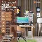 Avana Acoustic Wood Wall Panels – 94.4 x 12.6 Inch Natural Walnut Acoustic Panels 2 PCs – Wall Panels For Interior Wall Decor For Homes, Offices, Studios – Pleasing Decorative Wood Panels For Wall