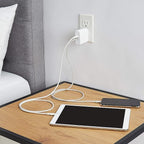 Amazon Basics 36W Two-Port USB-C Wall Charger for Tablets and Phones with Power Delivery - White, 2.34 x 1.09 x 2.21 in (PD36U-2TNB)