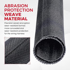 Sonoreboom Braided Wire Loom Mesh Woven Split Sleeving Sheathing for Automotive Wires/Audio Video Cable Strings (3/8" - 28 Feet)