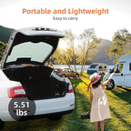 Portable Projector Screen with Stand Outdoor: Camping Projection Screen 80 inch 4K Movie Screen for Home Backyard Indoor 16:9 HD Night