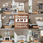 Avana Modern Acoustic Wood Wall Panels – 94.4 X 12.6 Inch White Oak Acoustic Panels 1 PC – Wall Panels For Interior Wall Decor For Homes, Offices, Studios – Sturdy & Durable Wood Panels For Wall