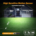 LUTEC 80W 9000LM LED Security Light Hardwire Motion Sensor Outdoor Lights, 4 Head LED Flood Lights Outdoor 5000K Daylight, IP65 Waterproof, Motion Detected Lights for Outside, Garage, Yard (White)