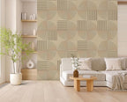 From Plain To Beautiful In Hours 9002 Arc Swell PVC 12 in x 12 in Peel and Stick Wall Panels (Covers / 10 sq.ft), Dairy Cream, 10 Piece