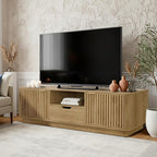 Lab Cosi TV Stand for TVs up to 80'',Modern TVStand with Drawer Storage,TV Console with Adjustable Shelve Storage