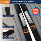Magnetic Screen Door, Fit Door Size 32 x 96 Inches, Screen Doors with Magnets, Pet & Kid Friendly，Works with Front Doors, Sliding Doors ‎Black
