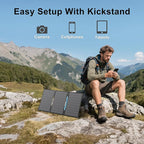 E-POWO 45W Portable Solar Panels Chargers with USB-C, USB-A and DC Outputs Foldable IP67 Waterproof Solar Panel for Camping,Power Emergency for Small Power Station,Phones, Power Banks