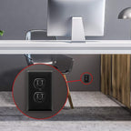 ENERLITES Duplex Receptacle Outlet Wall Plate, Size 1-Gang 4.50" x 2.76", Unbreakable Polycarbonate Thermoplastic, UL Listed, 8821-BK-10PCS, Black (10 Pack)