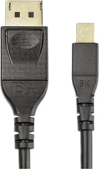 StarTech.com 6ft (2m) VESA Certified Mini DisplayPort to DisplayPort 1.4 Cable - 8K 60Hz HBR3 HDR - Super UHD mDP to DP 1.4 Cord - Slim (34 AWG) Ultra HD 4K 120Hz - Monitor/Video Cable (DP14MDPMM2MB)