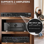 Pyle 6 Channel High Power Stereo Speaker Selector with Volume Control - Rugged and Durable Housing Construction, Cabinet Heat Sink, Plug and Play Easy Install - PLSHVC612