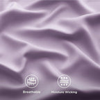 Bedsure Full Size Bed Sheets, Cooling Sheets, Rayon Derived from Bamboo, Breathable & Soft, Deep Pocket Up to 16 Inches, Hotel Luxury Silky Bedding for Hot Sleepers, Lilac