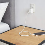 Amazon Basics 65W One-Port GaN USB-C Wall Charger with Power Delivery PD, Foldable Plug, for Laptops, Tablets & Phones, White