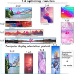 4K 2x2 Video Wall Controller&Multi-Screen Box point-to-point processor HDMI Multi Screen Expander Support PIP 180°mirroring Point-to-Point Optical audio/3.5mm stereo audio outputs 2x1 3x1 1x4 14 Modes