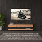 HumanCentric Wall Mount Compatible with Sonos Ray Sound Bar (Black), Mount on Wall Under TV, Floating Style, Hidden Design, Hardware Included