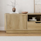 Lab Cosi TV Stand for TVs up to 80'',Modern TVStand with Drawer Storage,TV Console with Adjustable Shelve Storage