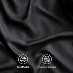 Bedsure Queen Sheets, Rayon Derived from Bamboo, Queen Cooling Sheet Set, Deep Pocket Up to 16", Breathable & Soft Bed Sheets, Hotel Luxury Silky Bedding Sheets & Pillowcases, Black