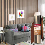 Avana Acoustic Wood Wall Panels – 47.2 X 12.6 Inch White Oak Acoustic Panels 1 PC – Wall Panels For Interior Wall Decor For Homes, Offices, Studios – Modern Sturdy And Durable Wood Panels For Wall