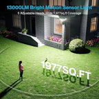 Olafus 130W Motion Sensor Outdoor Lights, 13000LM 2 Pack Motion Sensor Flood Light, Dusk to Dawn Outdoor Lighting, IP65 Waterproof Motion Detector Lights for Outside, Black