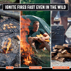 40lb Fatwood Fire Starter Sticks | 100% Natural Fire Starters for Grill, Campfire, Wood Stoves, Bonfires | Easy Firestarter w/Just 2 Sticks in All Weather Conditions by Billy Buckskin (40lb Box)