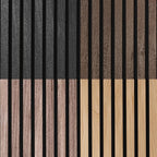 Samples-Pack Acoustic Slat Wall Panels - Soundproof Wood Paneling for Interior Decor