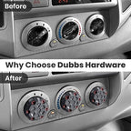 2nd Gen Tacoma Accessories AC Knob Upgrade - 2005,2006,2007,2008,2009,2010,2011,2012,2013,2014,2015 Tacoma Climate Control Dial Mods Set - 2nd Gen Tacoma Mods - for Toyota Interior Replacement Kit