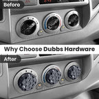 2nd Gen Tacoma Accessories AC Knob Upgrade - 2005,2006,2007,2008,2009,2010,2011,2012,2013,2014,2015 Tacoma Climate Control Dial Mods Set - 2nd Gen Tacoma Mods - for Toyota Interior Replacement Kit