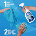 MiracleSpray for Electronics Cleaning, Safe Multisurface Cleaner for Any TV, Phone, Monitor, Keyboard, Screen, Computer, Includes Microfiber Towel - 16 Ounce Kit