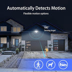 AWSENS 40W LED Security Lights Motion Sensor Light Outdoor, 180 Degree, 4000LM, 5000K, ETL Water Resistant, 3 Head Motion Detected Flood Light for Garage, Yard, Porch 2-Pack (White)