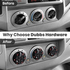2nd Gen Tacoma Accessories AC Knob Upgrade - 2005,2006,2007,2008,2009,2010,2011,2012,2013,2014,2015 Tacoma Climate Control Dial Mods Set - 2nd Gen Tacoma Mods - for Toyota Interior Replacement Kit