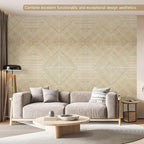 Autorific Acoustic Wall Panels,6 Pack Total Size 72 x 48 Inches,Self-Adhesive Decorative Acoustic Panels for Wall and ceiling,3D UV Printing with Wood Look,Rustic Oak