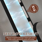 yotache Magnetic Screen Door Fits Door Size 46 x 80, Screen Size 48" x 81" Strong Magnet for Walk Through Sliding Door Black