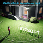 Olafus 130W Motion Sensor Outdoor Lights, 13000LM 2 Pack Motion Sensor Flood Light, Dusk to Dawn Outdoor Lighting, IP65 Waterproof Motion Detector Lights for Outside, White