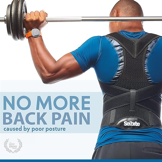 Posture Corrector for Men and Women - Back Brace for Upper and Lower Body Support - Adjustable Straightener with Pain Relief and Muscle Memory (Small)