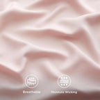 Bedsure California King Sheet Sets, Cooling Sheets for Hot Sleepers, Rayon Derived from Bamboo, Breathable & Soft, Deep Pocket Up to 16 Inches, Hotel Luxury Silky Bedding, Pink