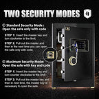 TIGERKING 𝐇𝐞𝐚𝐯𝐲 𝐃𝐮𝐭𝐲 Large Safe Box, 2.05 Cubic Feet Home Safe with Touch Screen Keypad & Built-in Lock Box, Digital Safes for Home Office