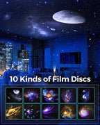 Galaxy Projector for Bedroom, Home Planetarium Astral Light Projector with Solar System & Constellation, Space Ceiling Starry Sky Night Light Projector with White Noise for Kids Adult Christmas Gift