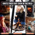 40lb Fatwood Fire Starter Sticks | 100% Natural Fire Starters for Grill, Campfire, Wood Stoves, Bonfires | Easy Firestarter w/Just 2 Sticks in All Weather Conditions by Billy Buckskin (40lb Box)