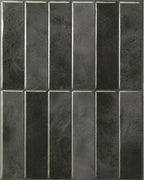 Smart Tiles Peel and Stick Backsplash - 5 Sheets of 11.43''x9'' - 3D Adhesive Peel and Stick Tile Backsplash for Kitchen, Bathroom, Wall Tile, Zaida Black